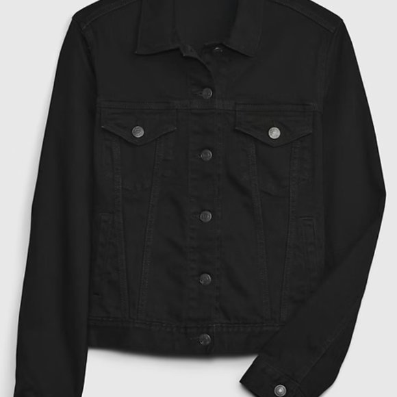 Black Denim Jacket - Picture 3 of 4